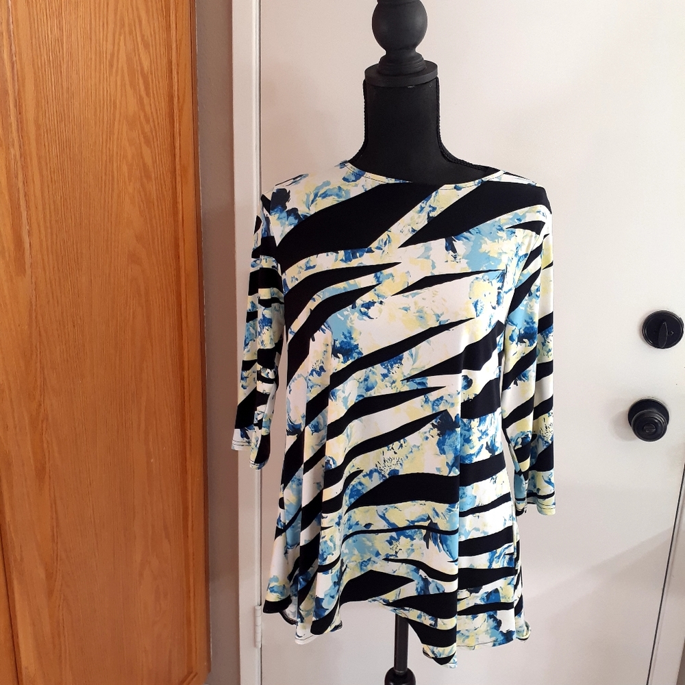 ALFANI Stretchy Jersey Knit Tunic Top